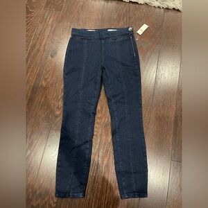 Pilcro Anthropologie Women Blue High Rise Skinny  Ankle Slit Jeans 27 -NEW